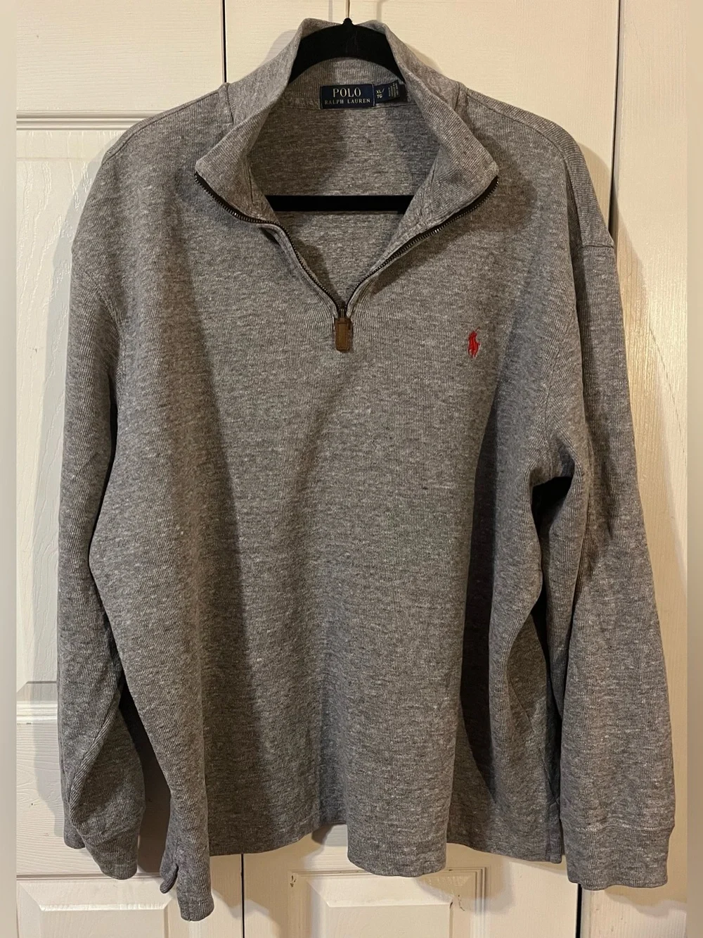 Polo Ralph Lauren Men’s Quarter Zip Pullover Grey Size XL